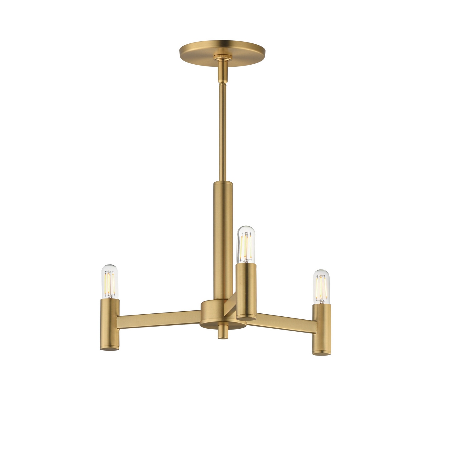 Natural Aged Brass Chandelier from the Emana Collection
