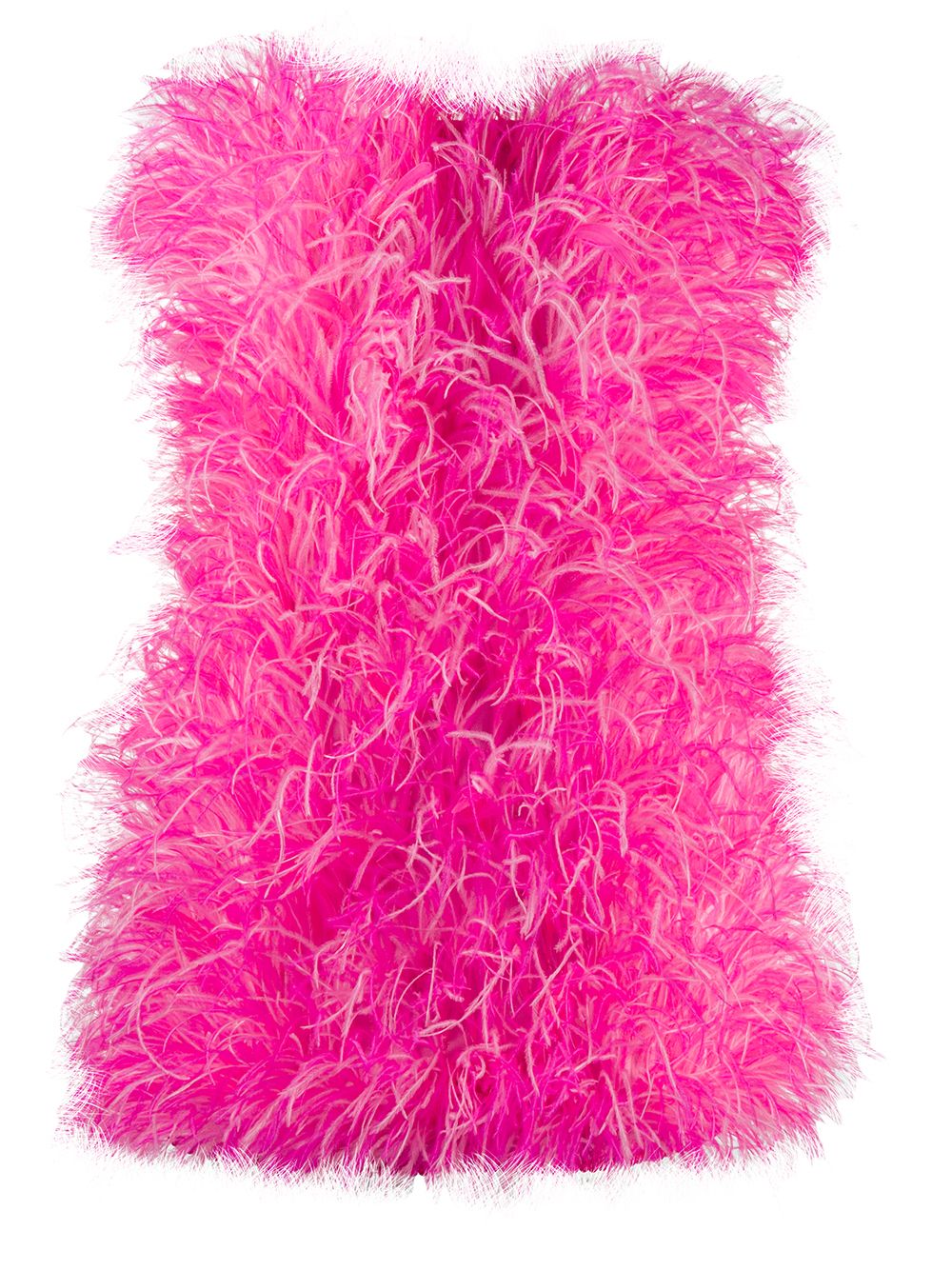 The Attico feather mini dress - Pink
