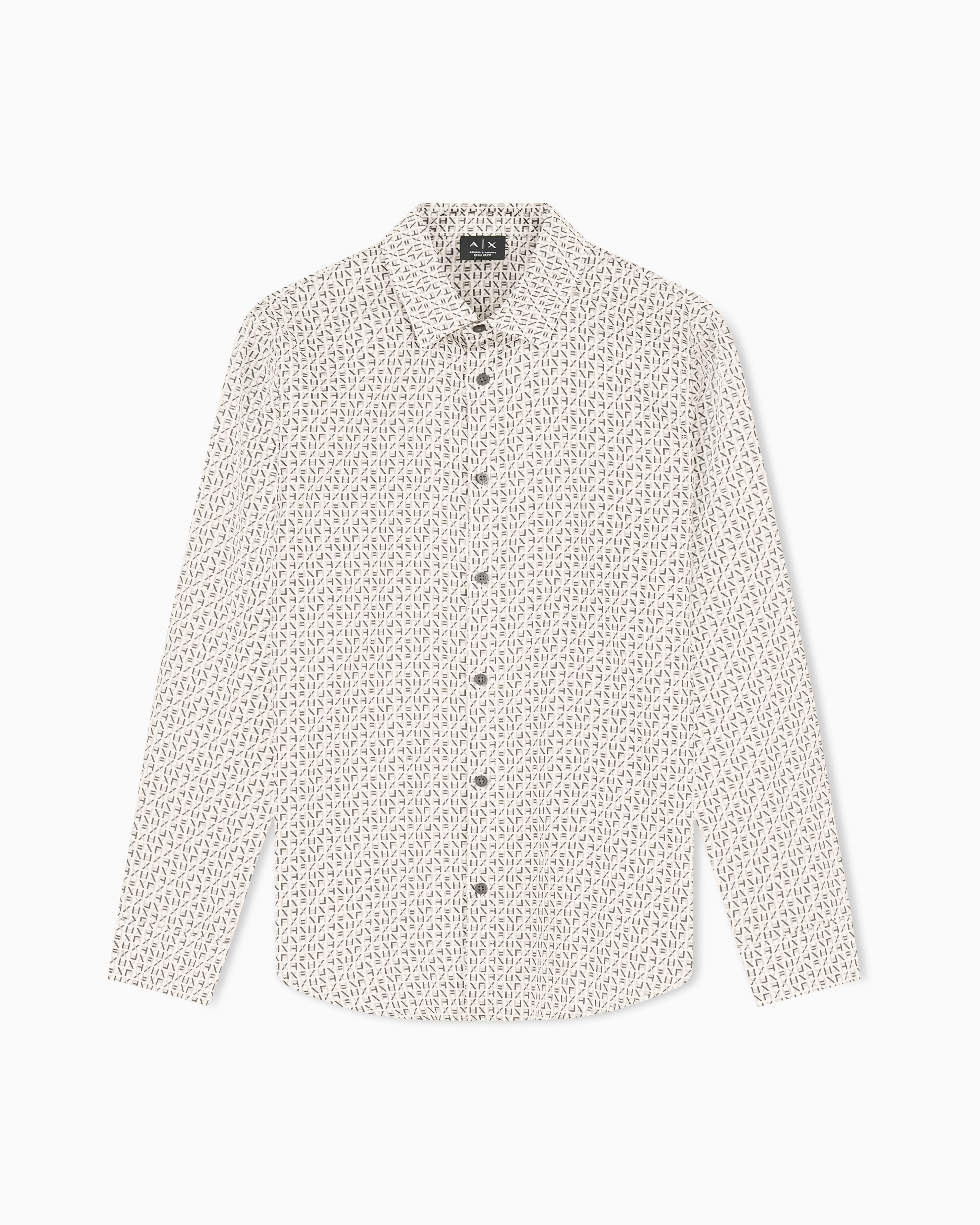 Regular fit shirt with lettering logo