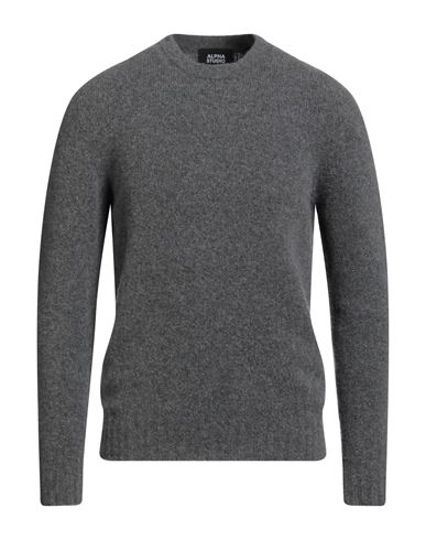 Man Sweater Grey Size 40 Wool, Polyamide, Cashmere, Elastane
