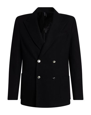 Man Blazer Black Size 40 Wool, Polyamide, Cashmere, Elastane