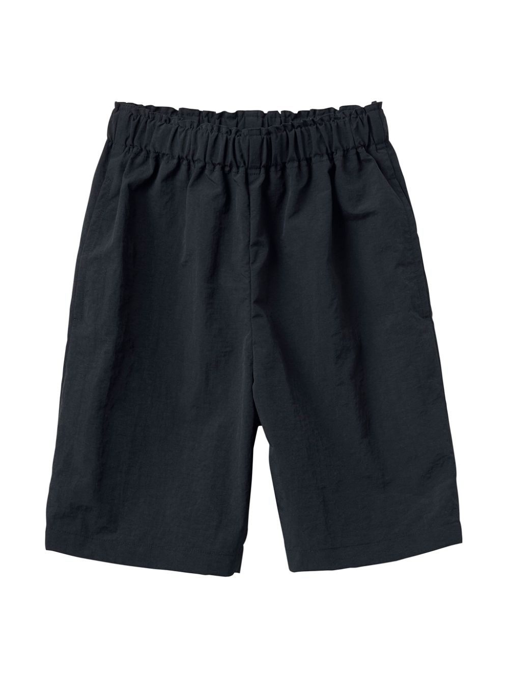 Logo-print slip-on shorts - Black
