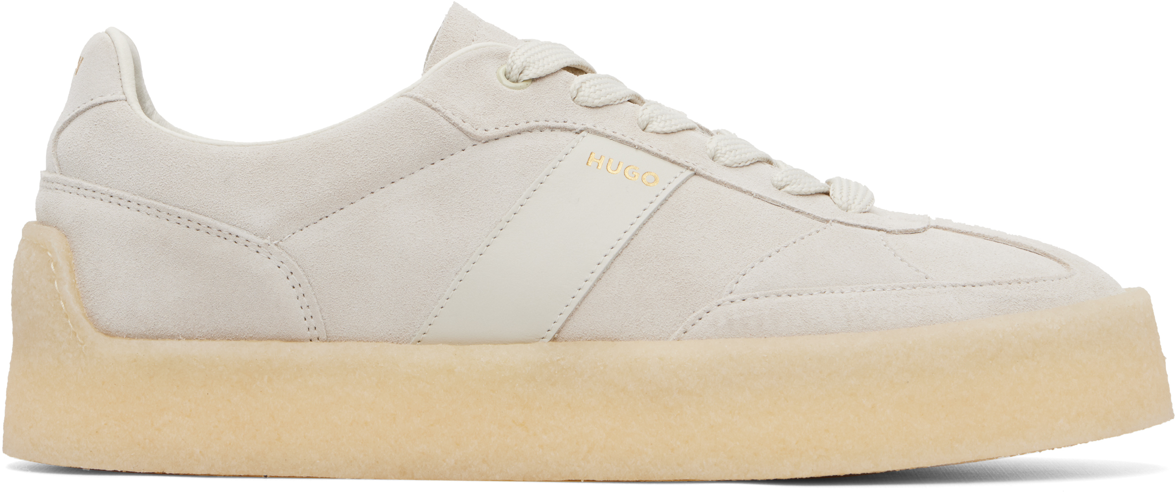 Off-White Suede Side Stripe Sneakers