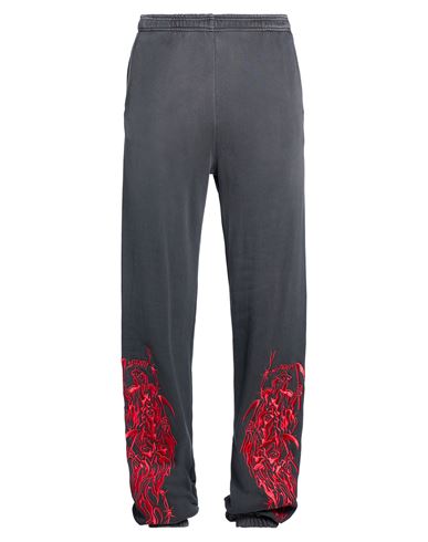 Man Pants Charcoal Size L Cotton