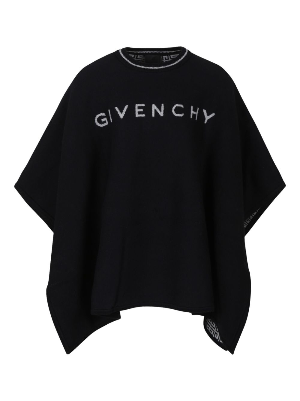 Logo intarsia-knit T-shirt - Black