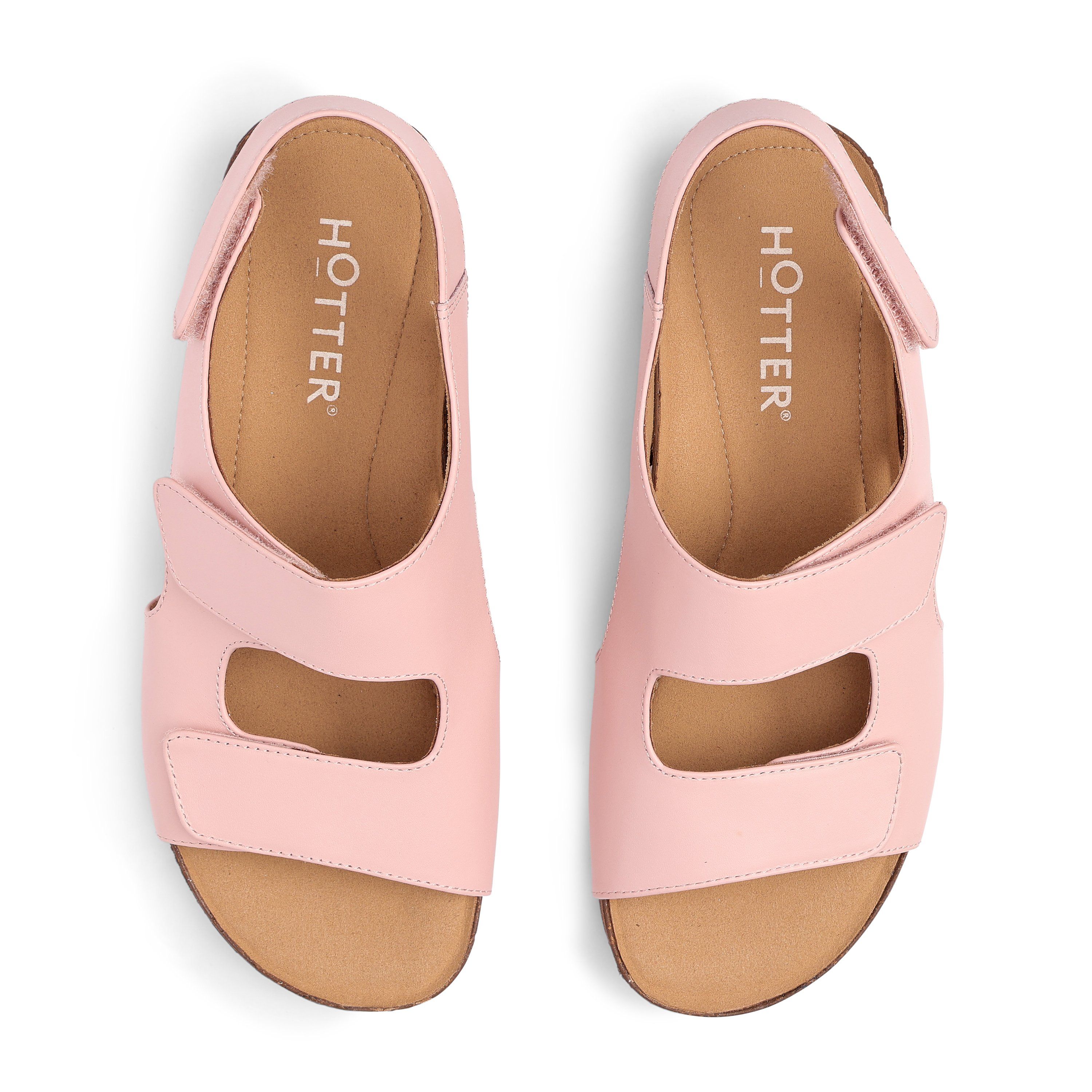 Hotter Women's 'Explore' Sandals in Pale Pink