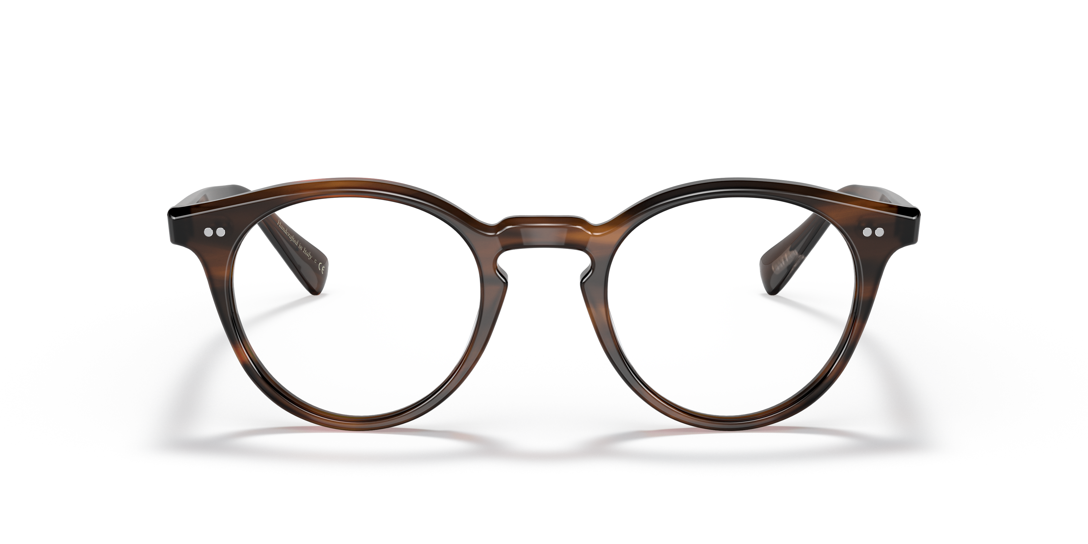 Oliver Peoples Unisex Oliver Peoples OV5459U ROMARE 1724 Optical frames Acetate Brown Transparent Pantos Norma