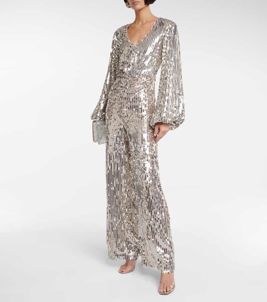 Rotate Sirin sequined wide-leg jumpsuit