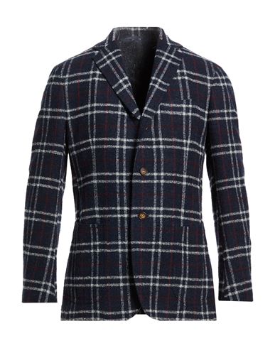 Man Blazer Navy Size 40 Wool, Polyamide
