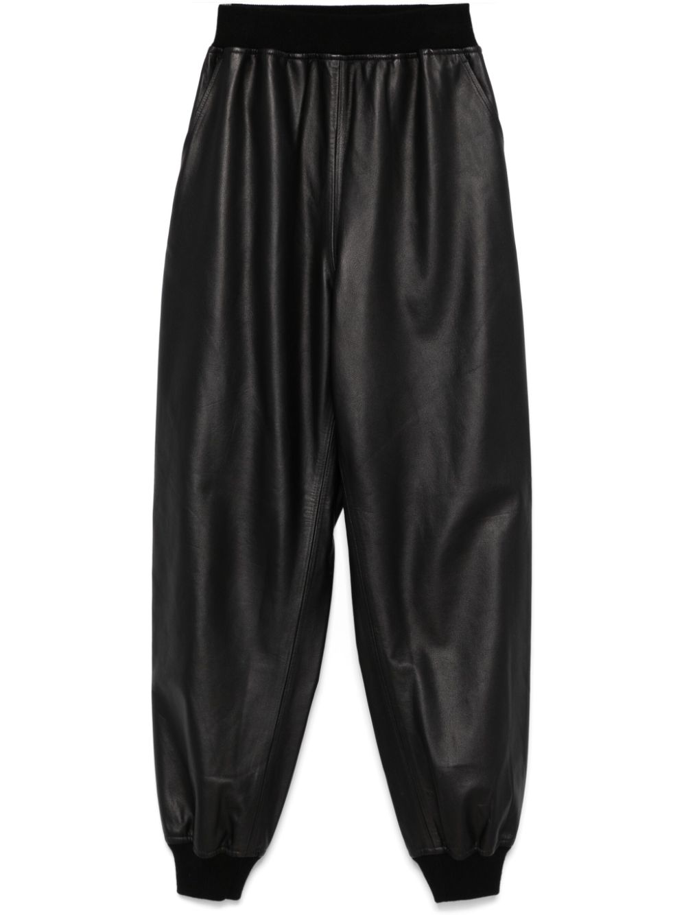 Leather trousers - Black