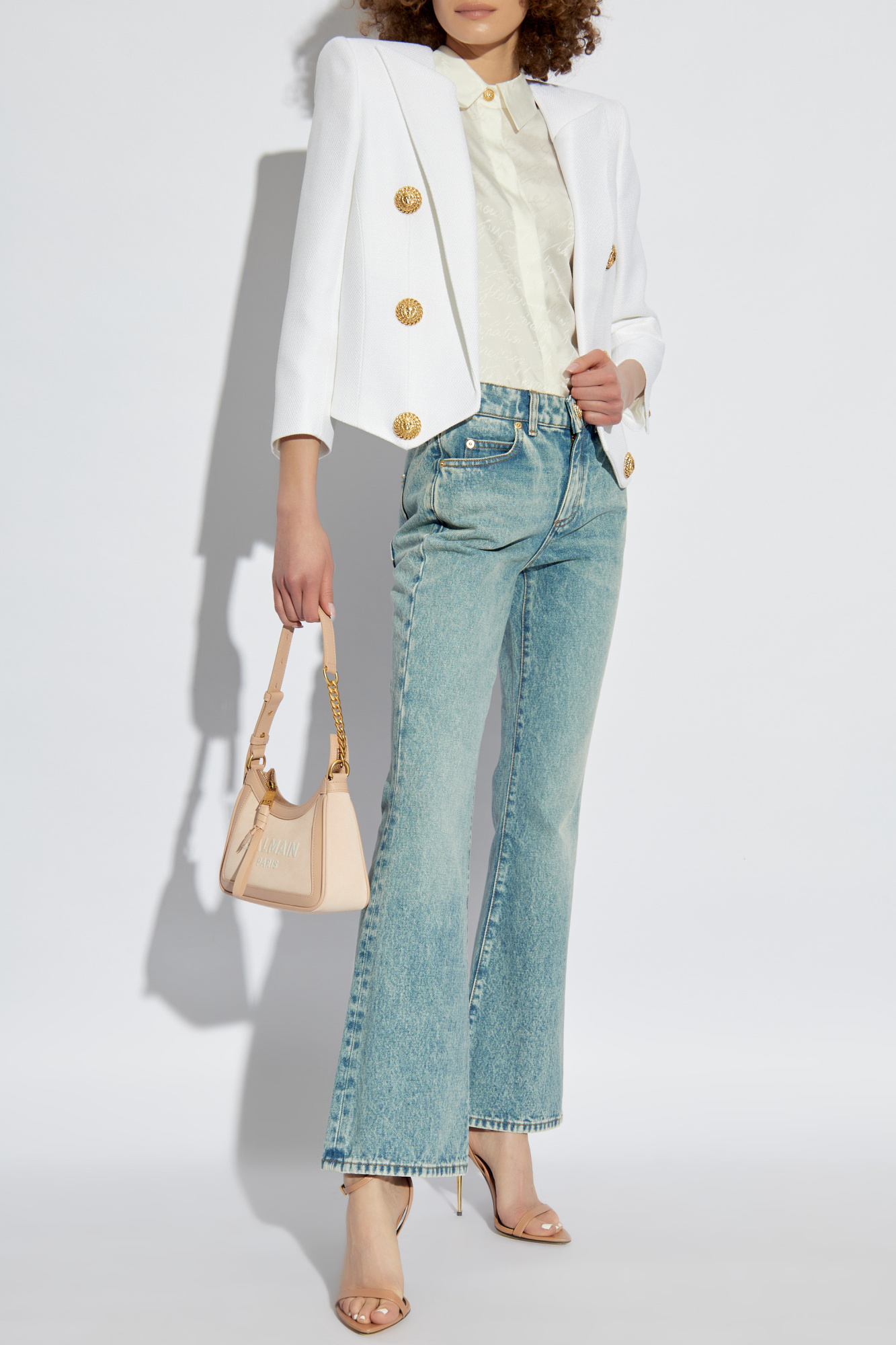 Jeans With Flared Legs, Women's, Blue