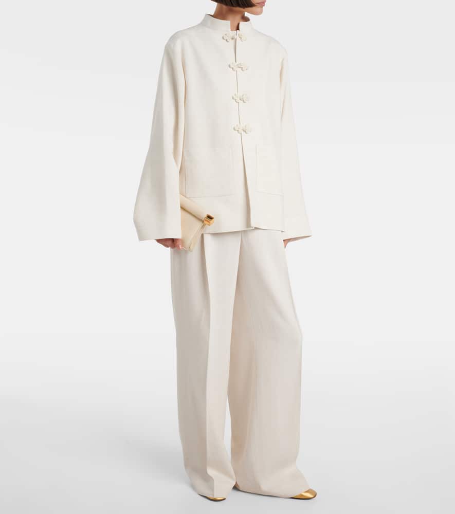 Róhe High-rise wide-leg pants