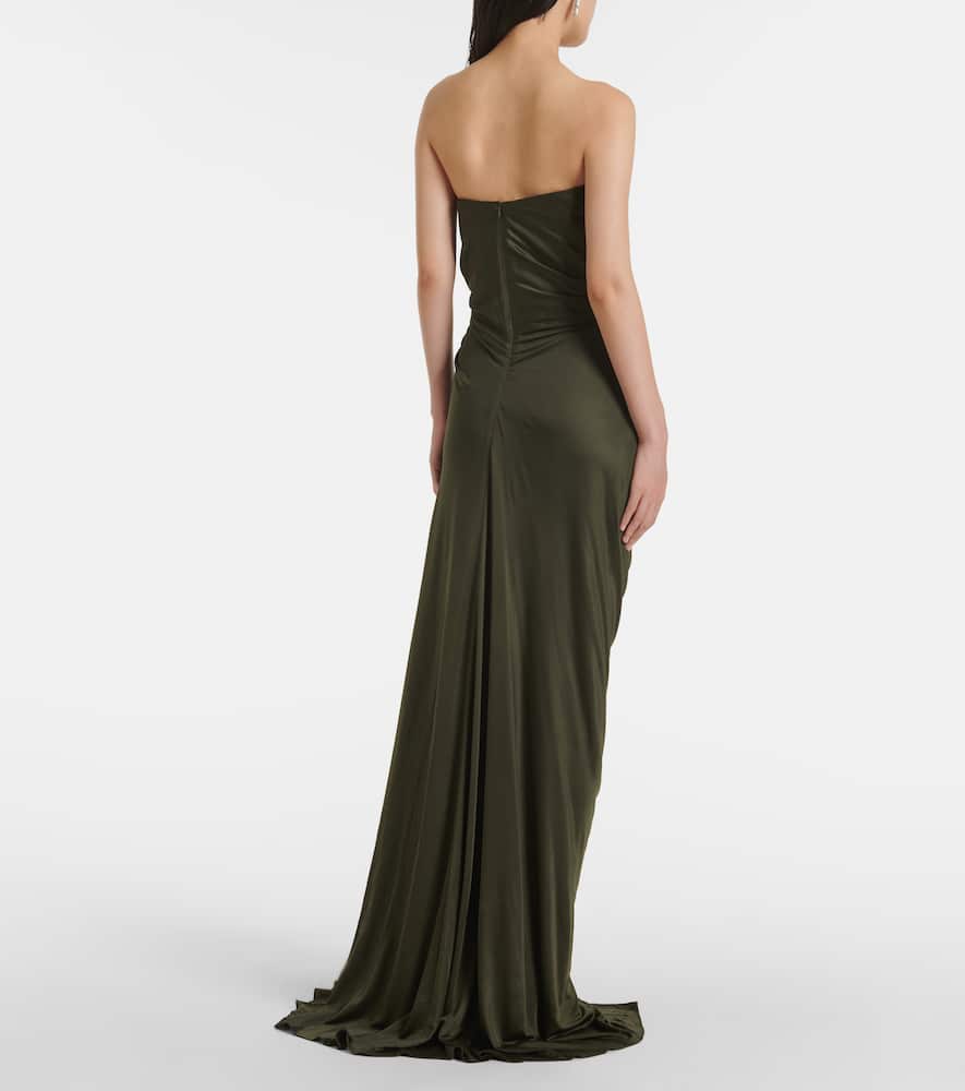 Elettra embellished jersey gown