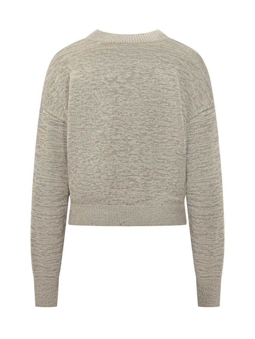 Grey Logo Crew Neck Sweater
