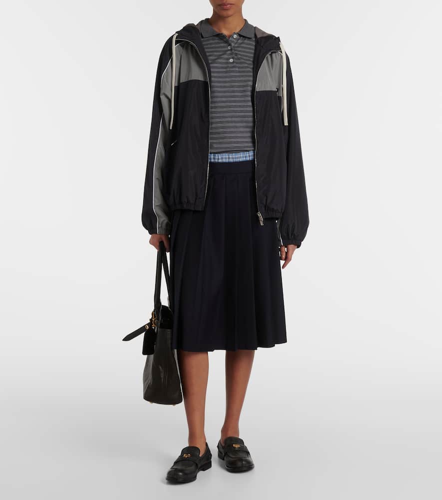Logo oversized track jacket