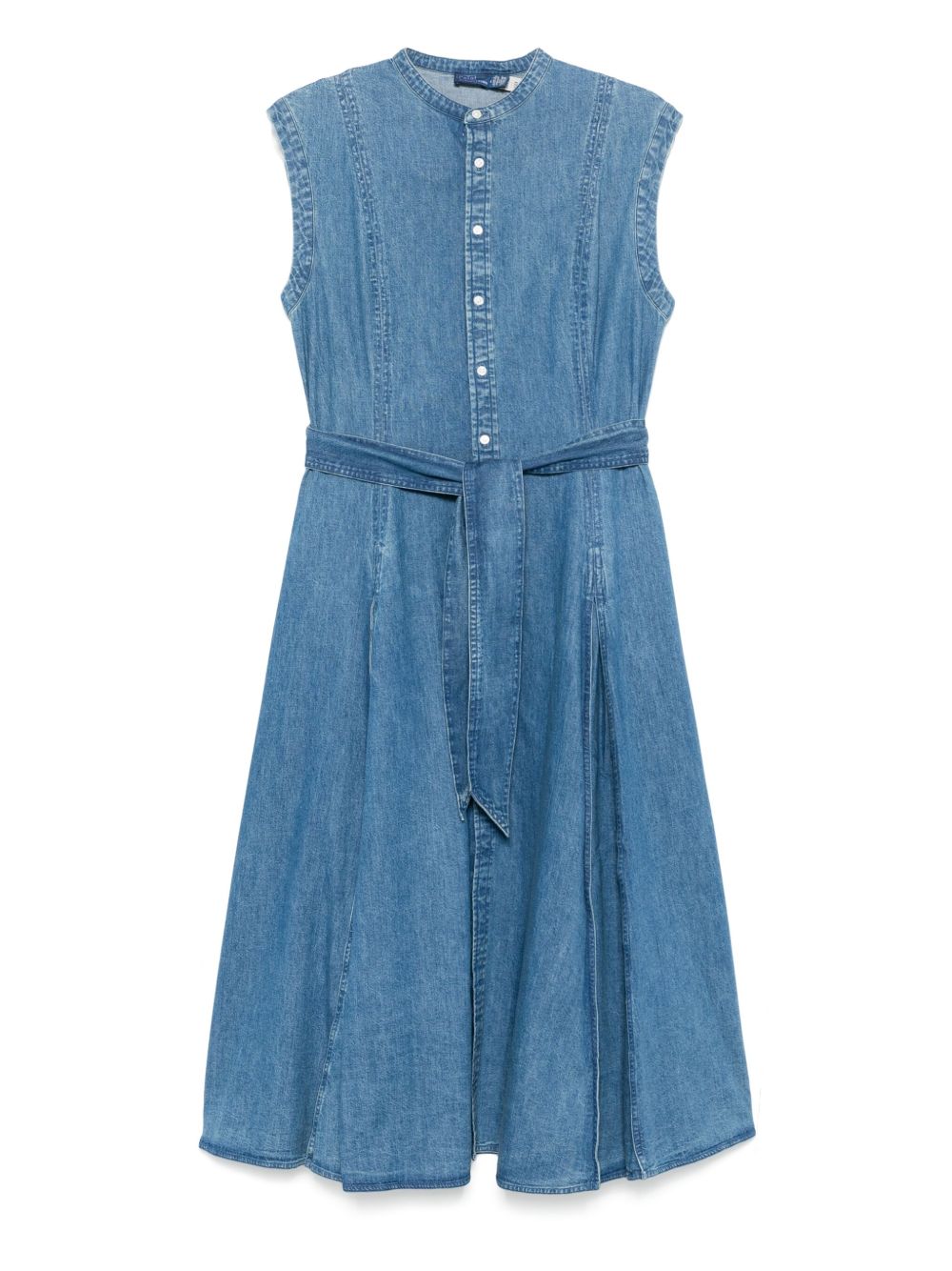 Polo Ralph Lauren belted denim midi dress - Blue
