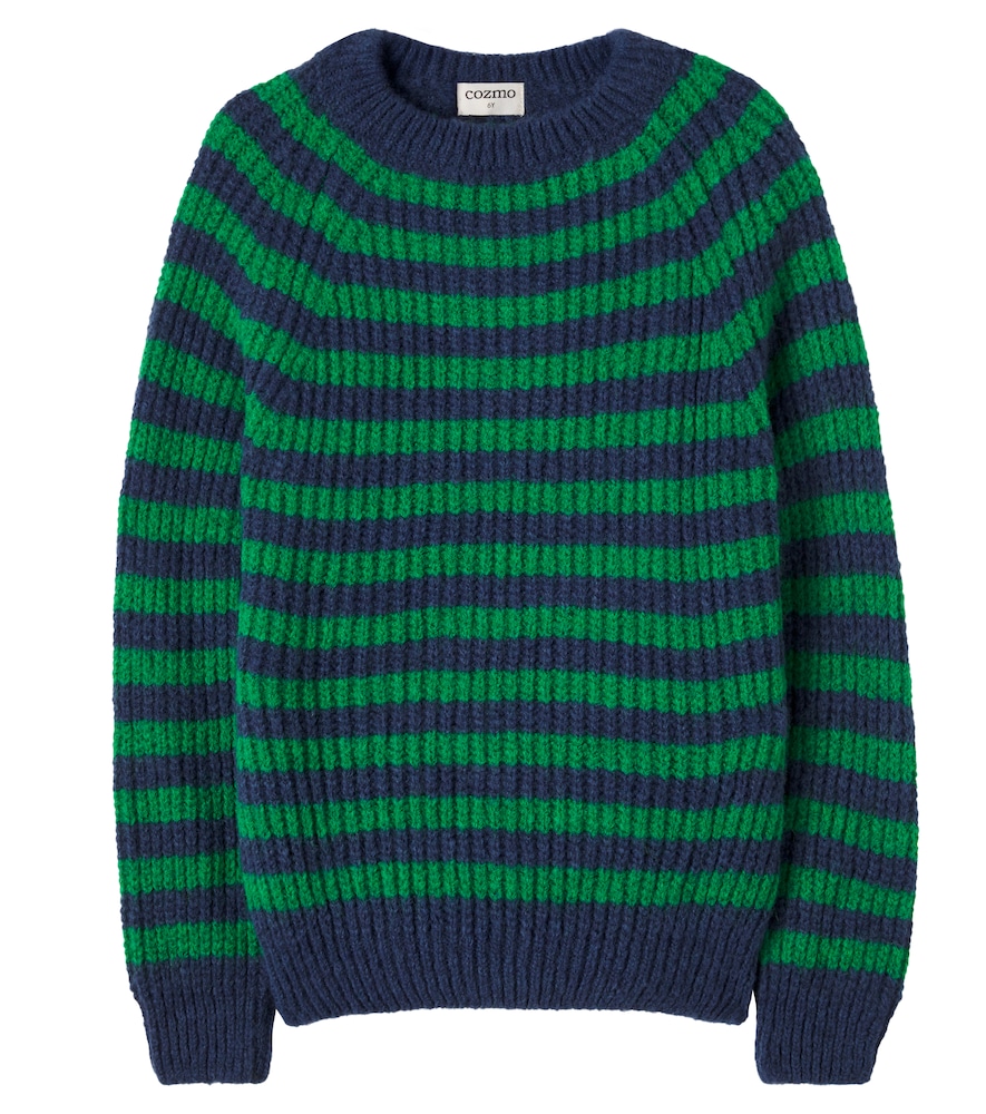 Striped knitted sweater