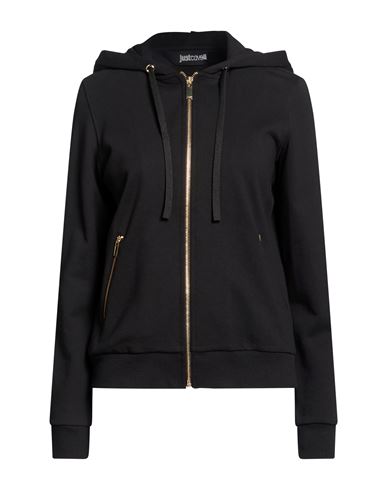 Woman Sweatshirt Black Size S Cotton
