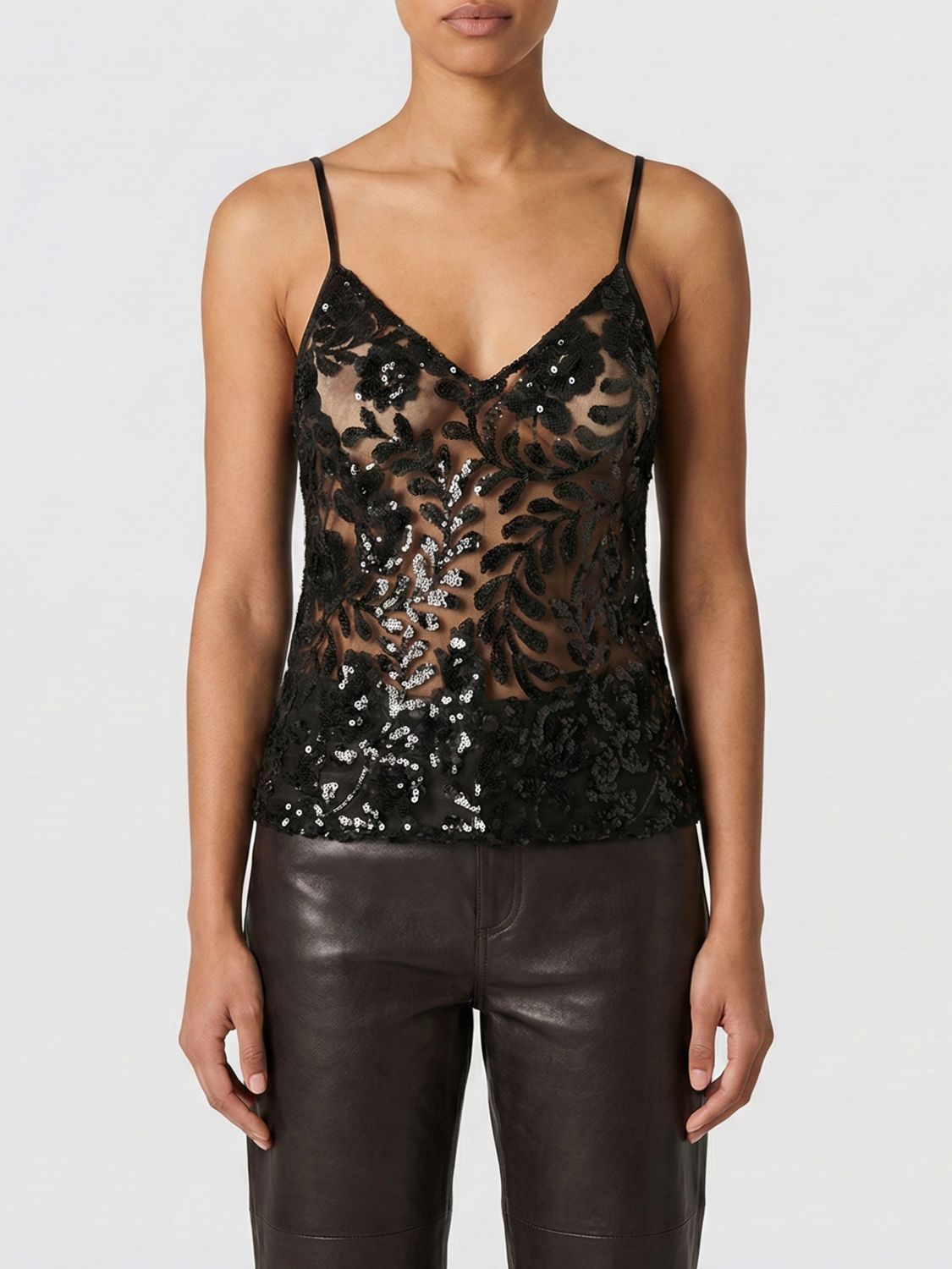 Top Woman color Black