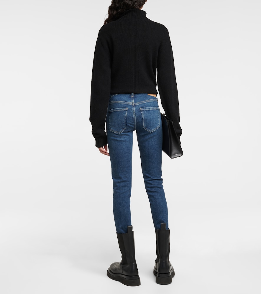 Mid-rise slim jeans