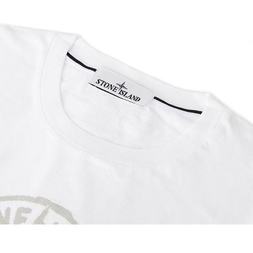 Compass-print cotton T-shirt - White