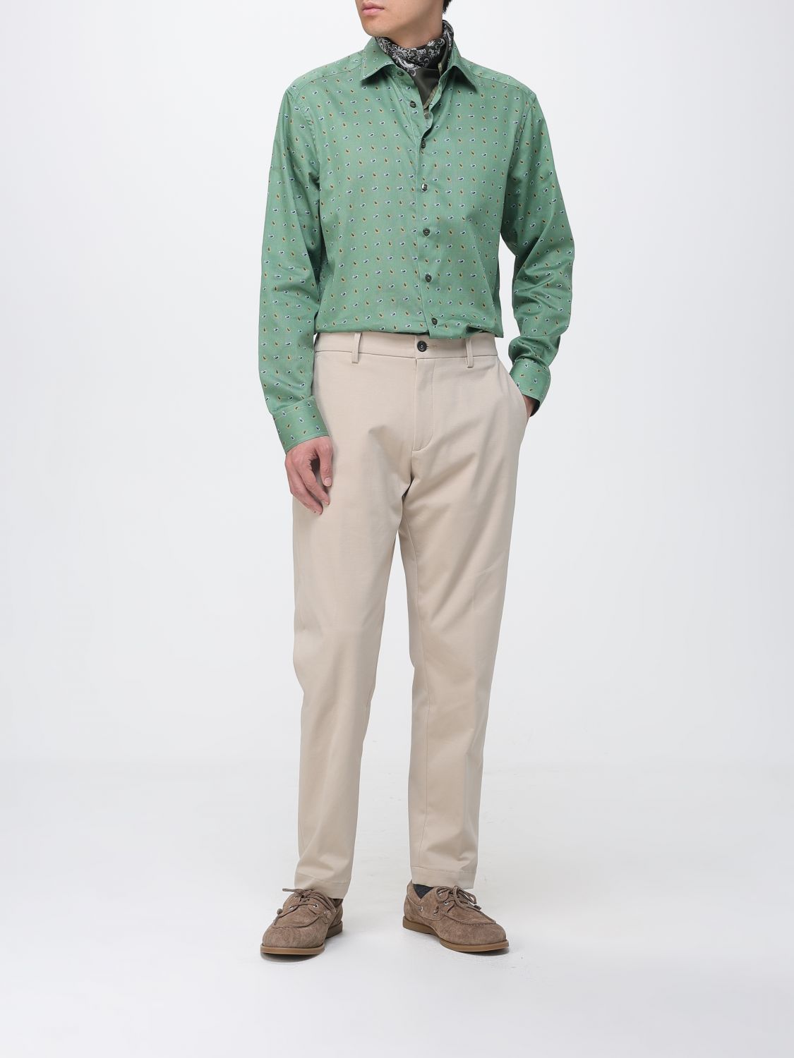 Shirt Men color Green