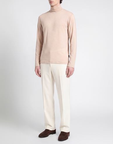 Man Turtleneck Blush Size M Tencel, Wool, Elastane