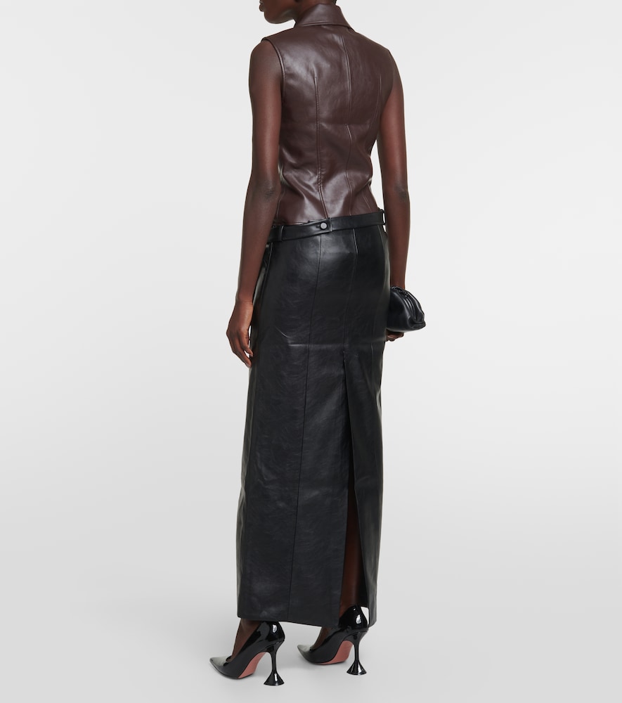 Atyri coated midi skirt