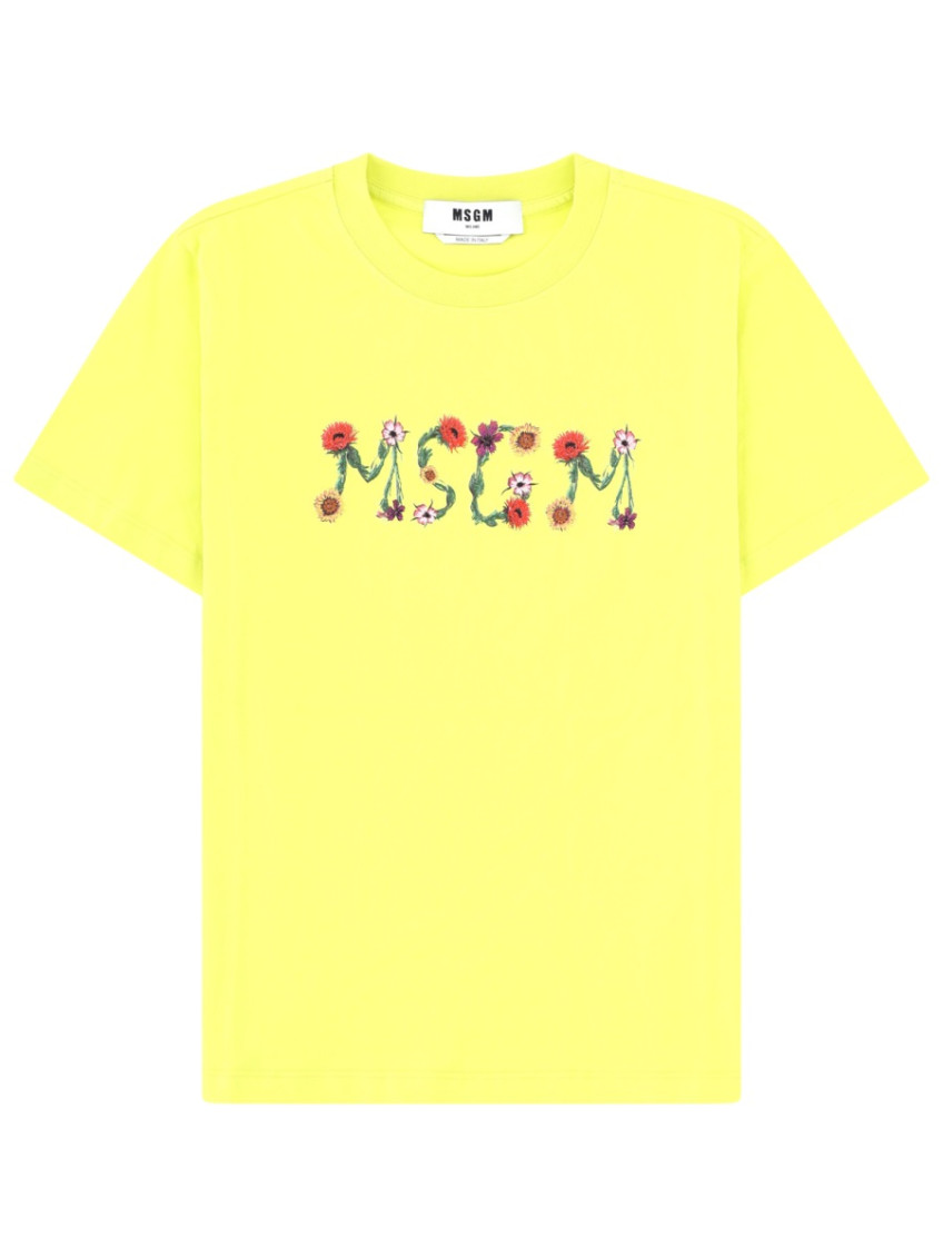 Yellow Graphic Crew Neck T-Shirt