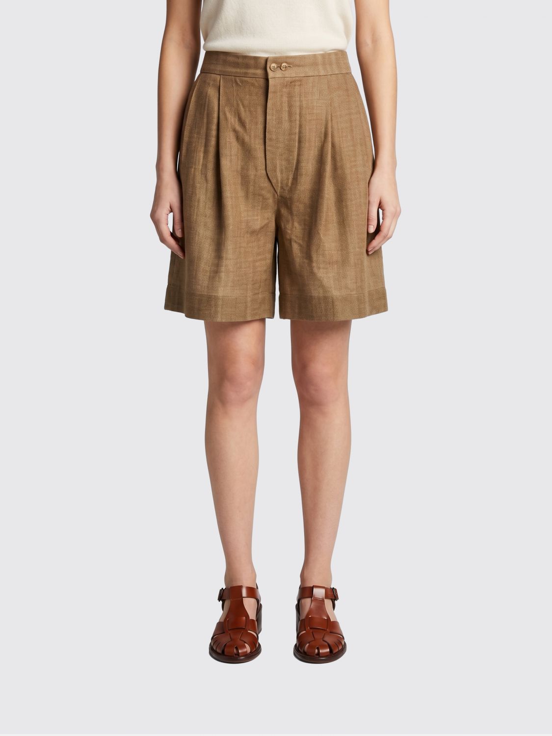 Shorts Woman color Beige