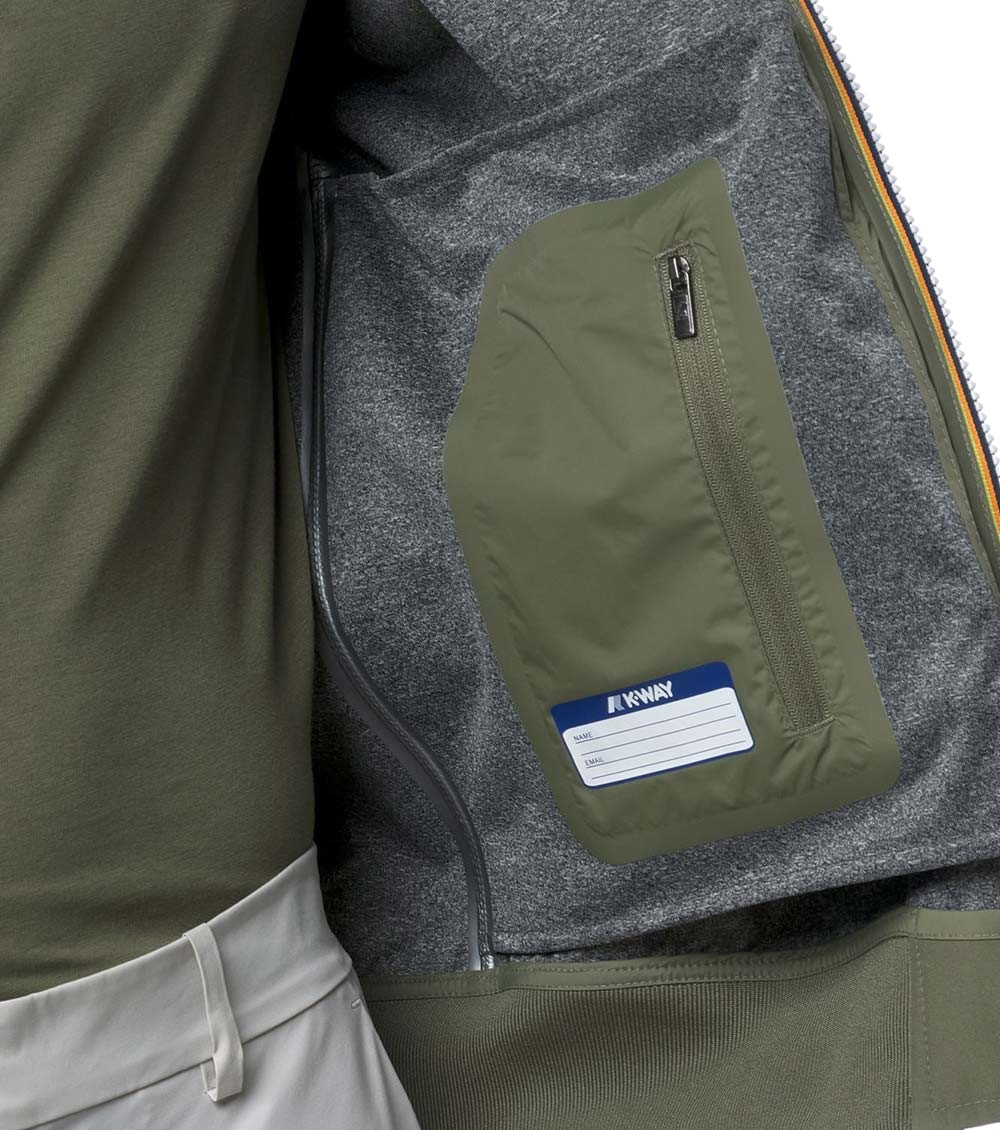 Green Mock Collar Jacket