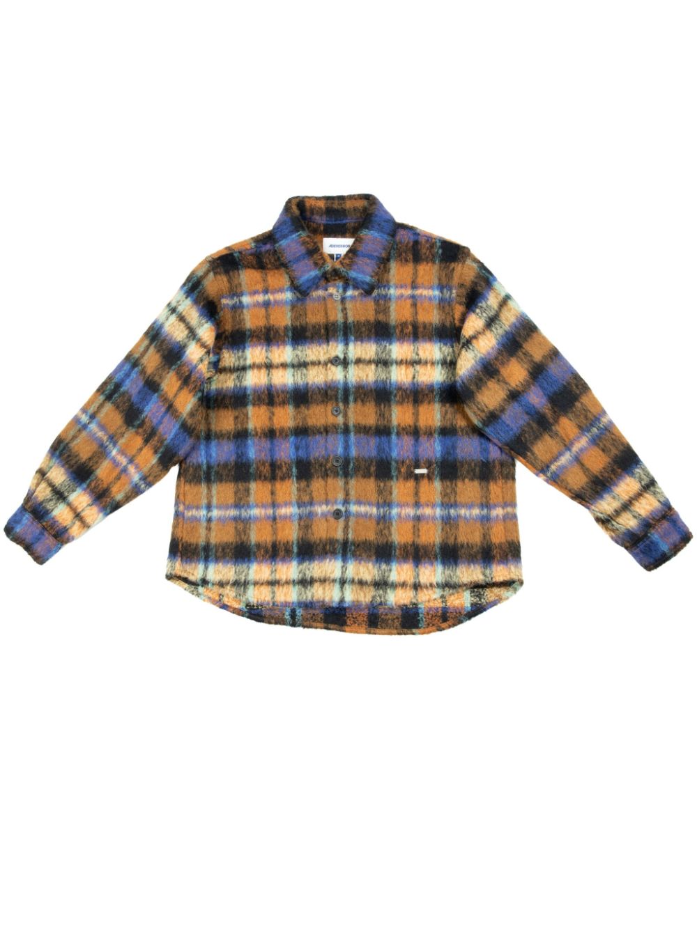 Check-pattern shirt - Brown