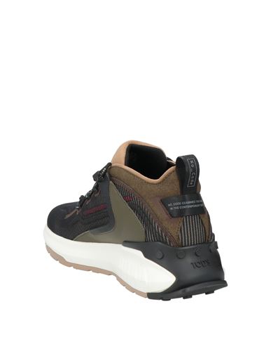 Tod's No_code Man Sneakers Military green Size 5.5 Textile fibers