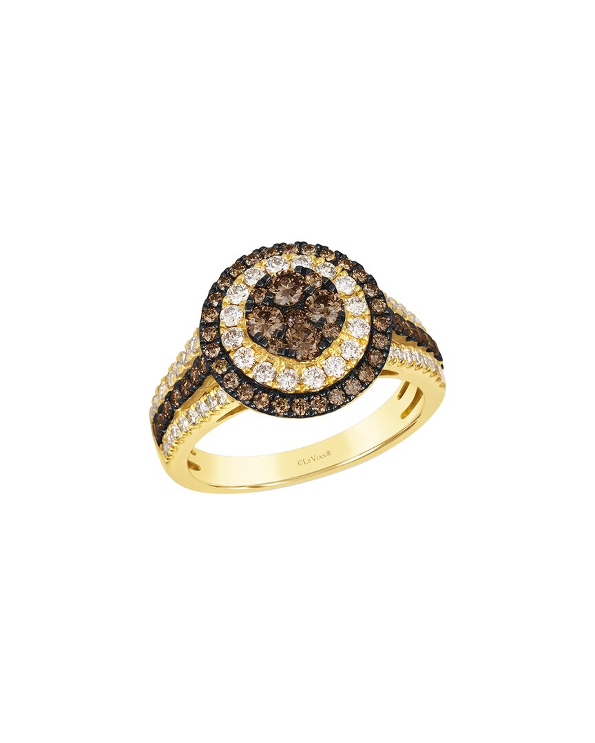 Le Vian® Chocolate Cluster 14K 1.27 Ct. Tw. Diamond Cocktail Ring