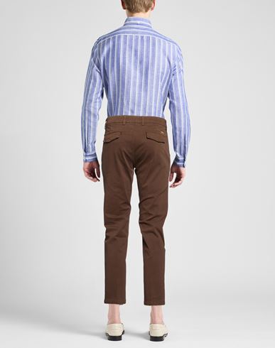 Man Pants Brown Size 31 Cotton, Elastane
