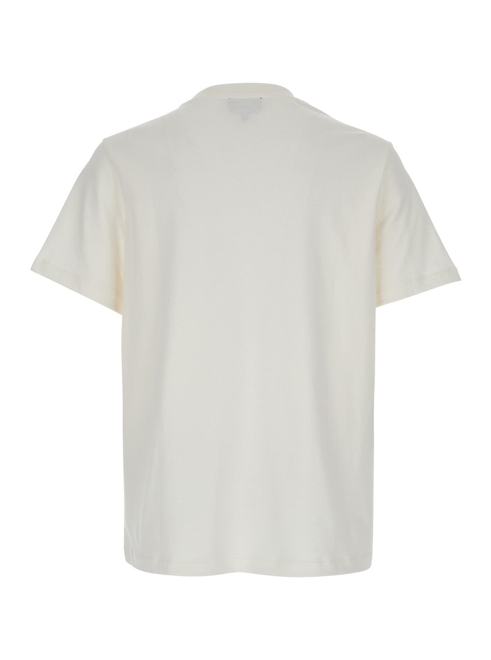Embroidered Logo Organic Cotton T-Shirt — White