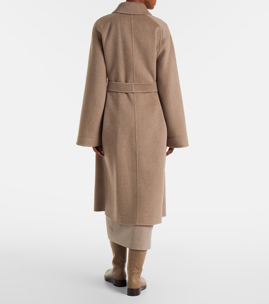 Centro belted cashmere coat