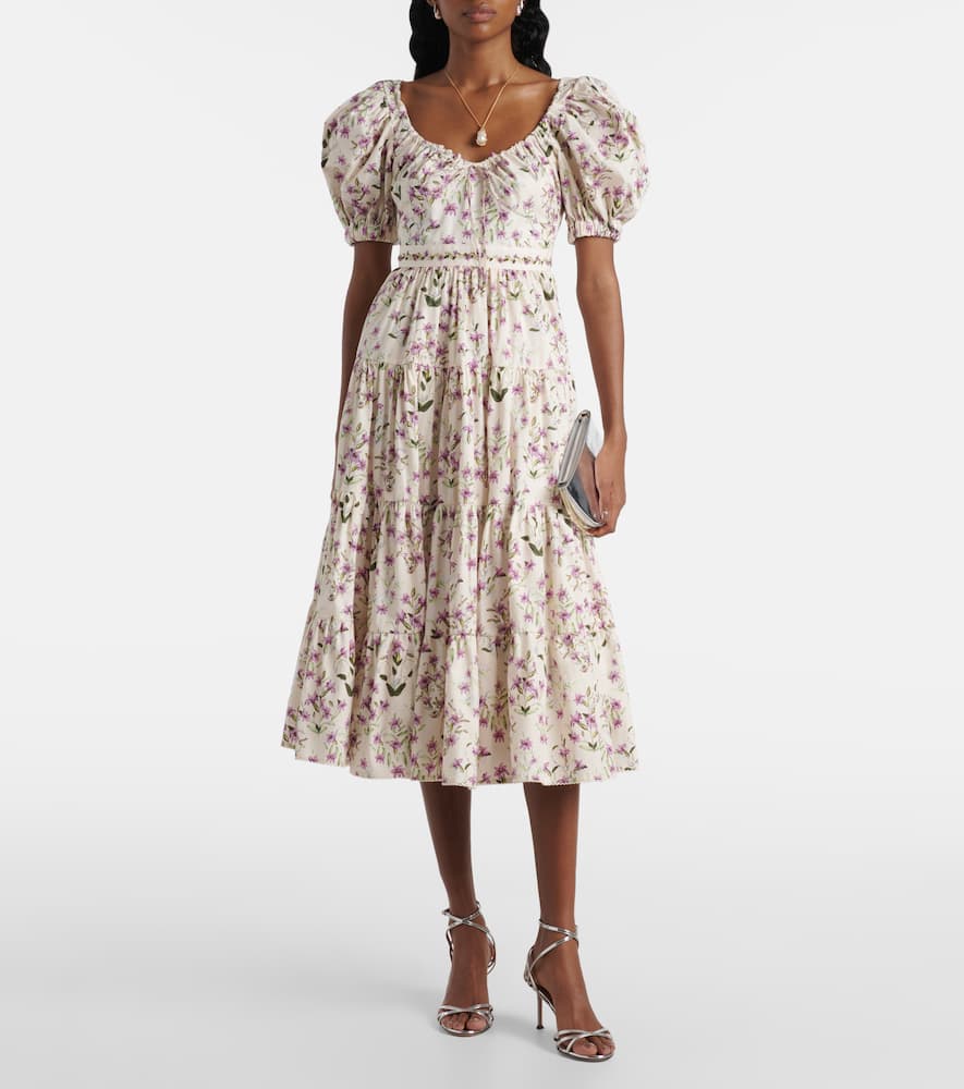 Palmera tiered cotton maxi dress