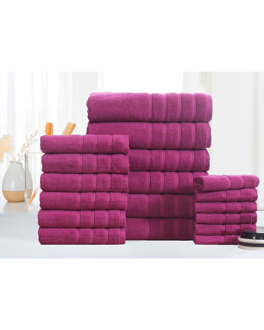 18Pc Zero Twist Egyptian Cotton Towel Set
