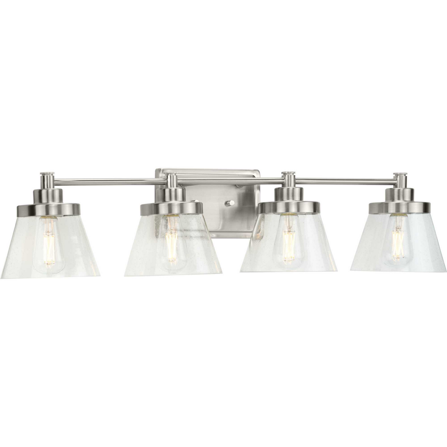 Brushed Nickel Four Light Bath Bracket from the Hinton Collection