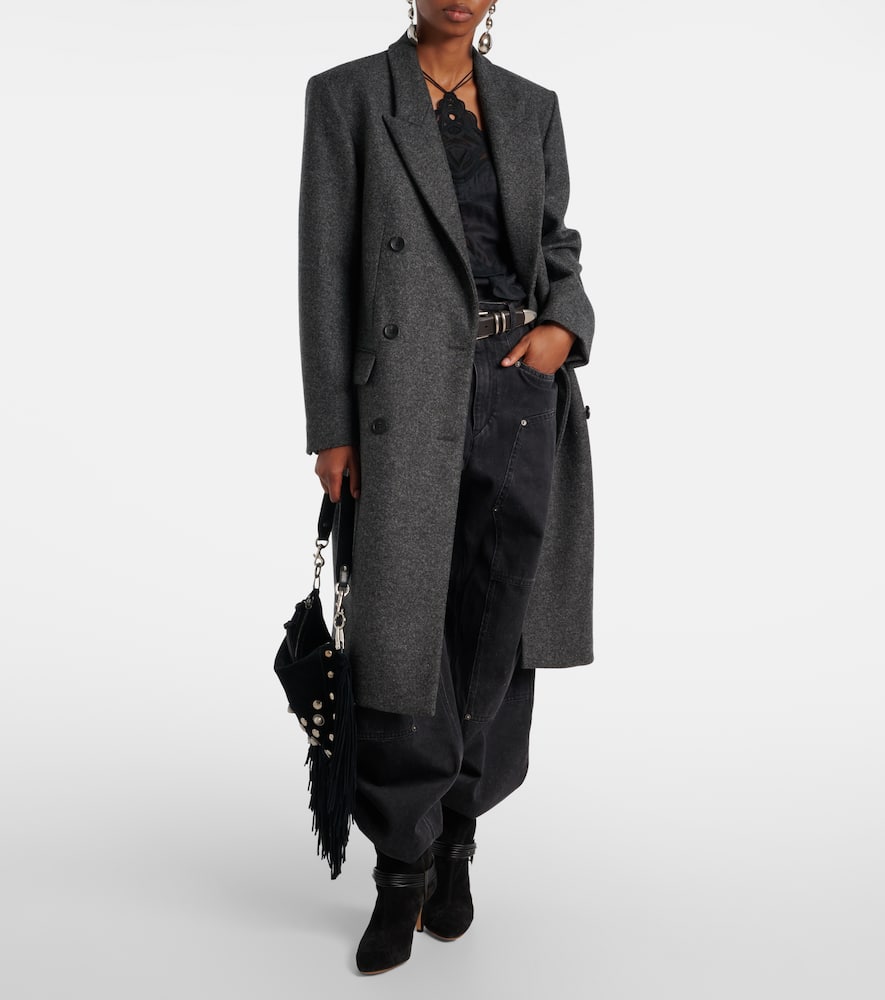 Irene double-breasted virgin wool coat