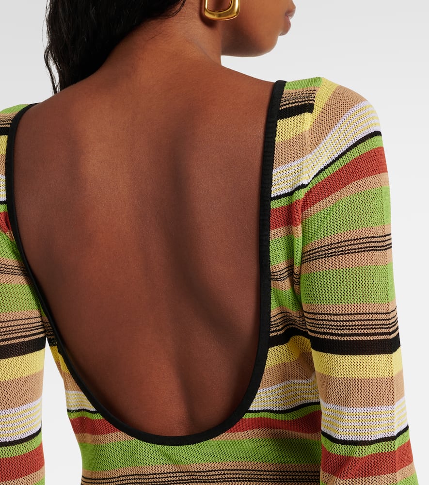 Coastline striped maxi dress
