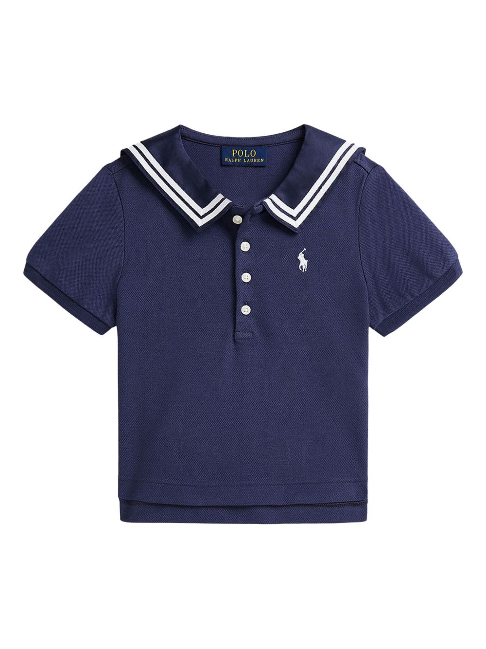 POLO RALPH LAUREN KIDS piqué polo shirt - Blue