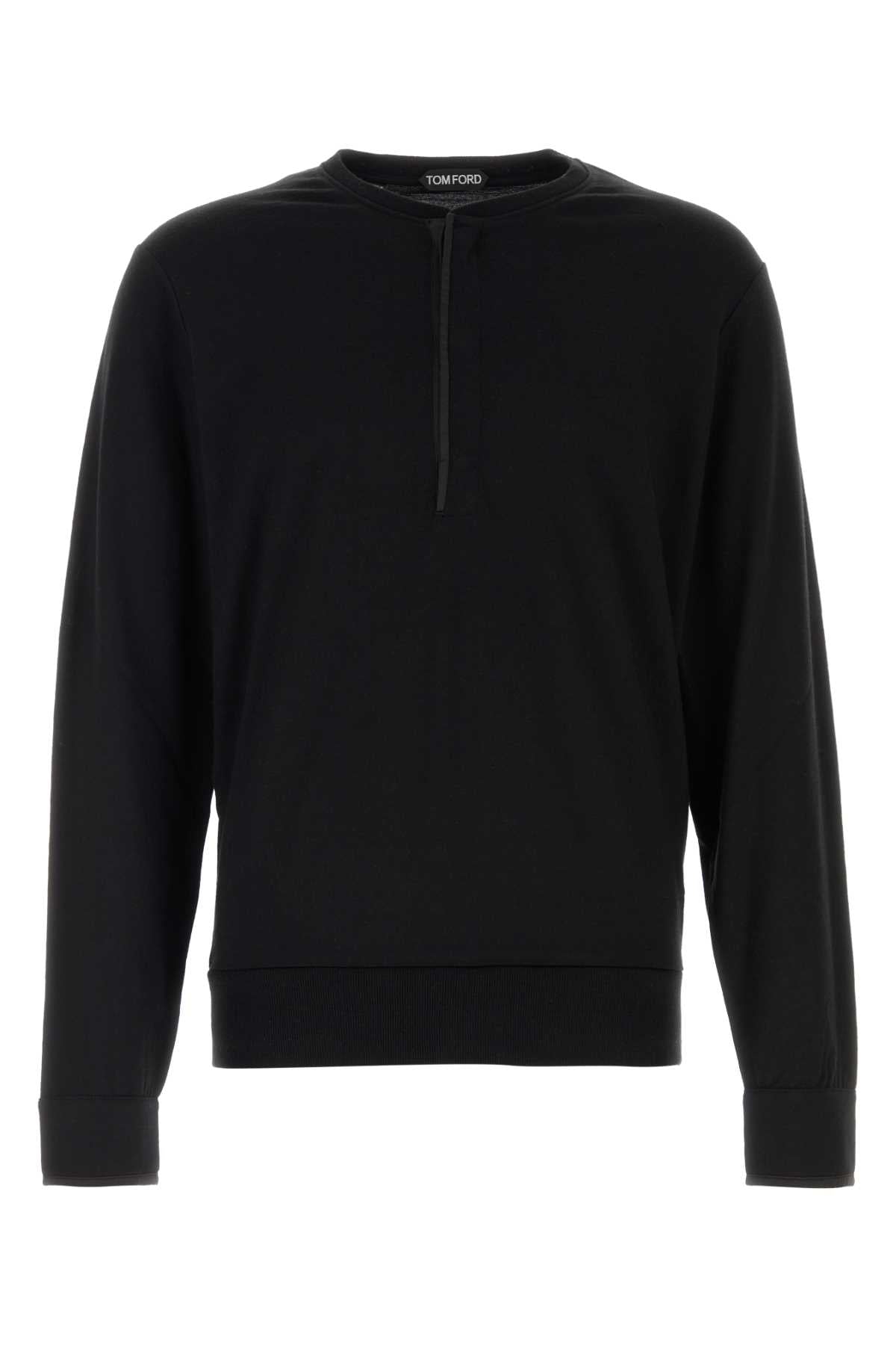 Silk Sweater — Black
