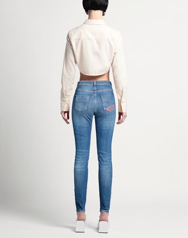 Woman Jeans Blue Size 29 Cotton, Elastane