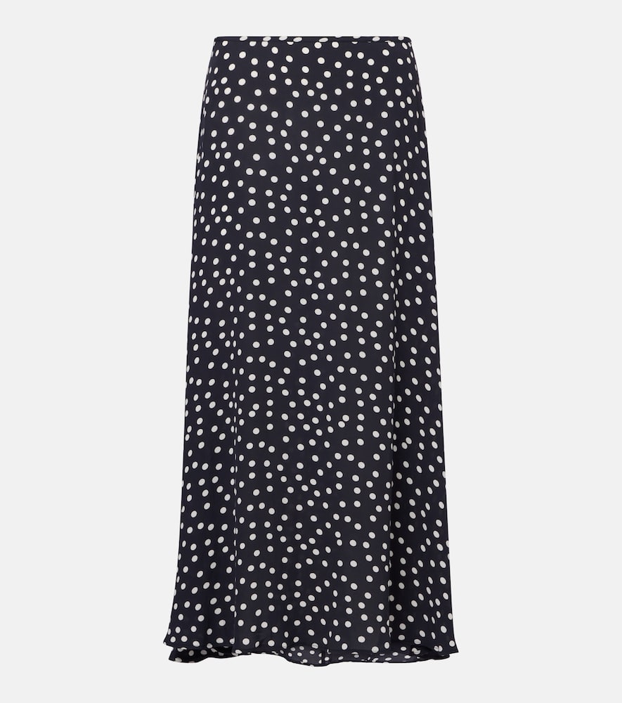 Areza polka-dot midi skirt
