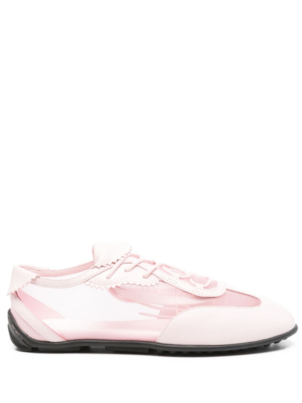 Lace-up mesh sneakers - Pink