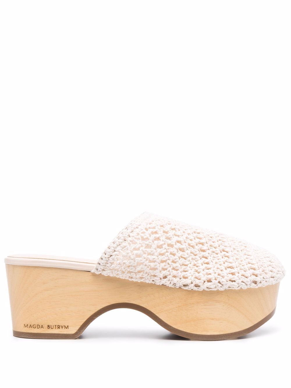 Crochet clog mules - White