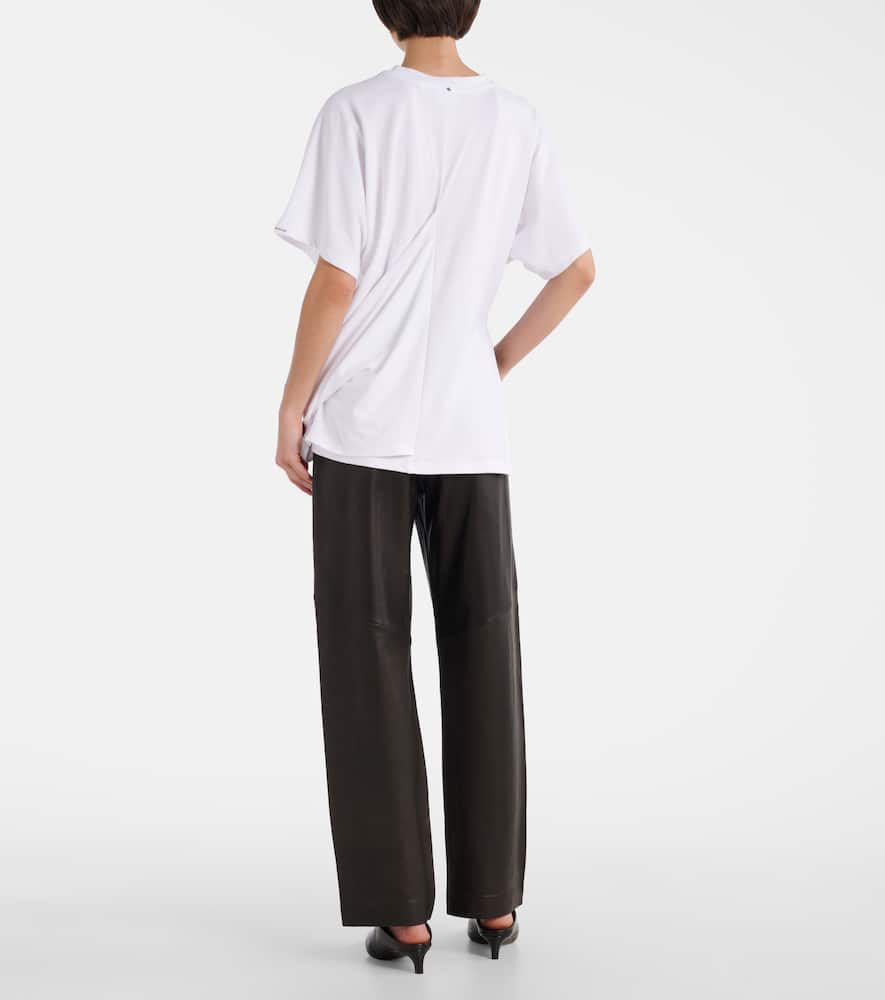 Keras asymmetric cotton-blend T-shirt