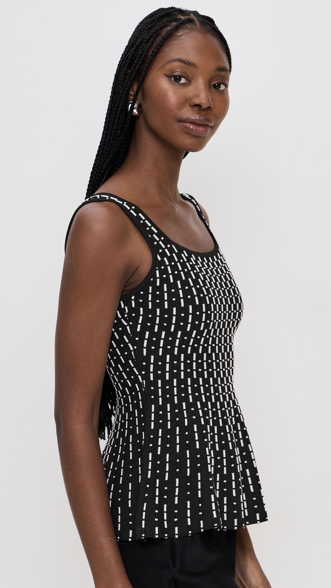 Ellen Top Black Geo